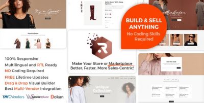 Website cho các cửa hàng cao cấp và thị trường nhiều nhà cung cấp -BH0240
