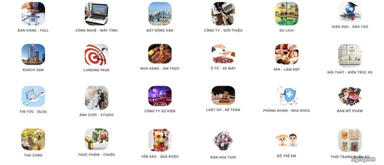 THIẾT KẾ WEBSITE 2TR TRỌN GÓI CỦA SaiGonApp.com Tặng Tên Miền ...