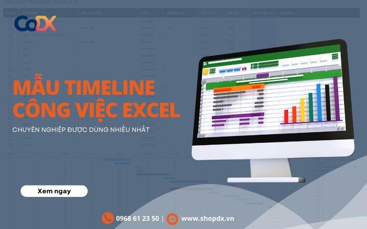 Mẫu timeline công việc Excel theo dõi trực quan [Tải miễn phí]