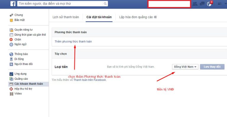 NEW] Cách thanh toán quảng cáo Facebook (Visa - Momo - Mastercard)