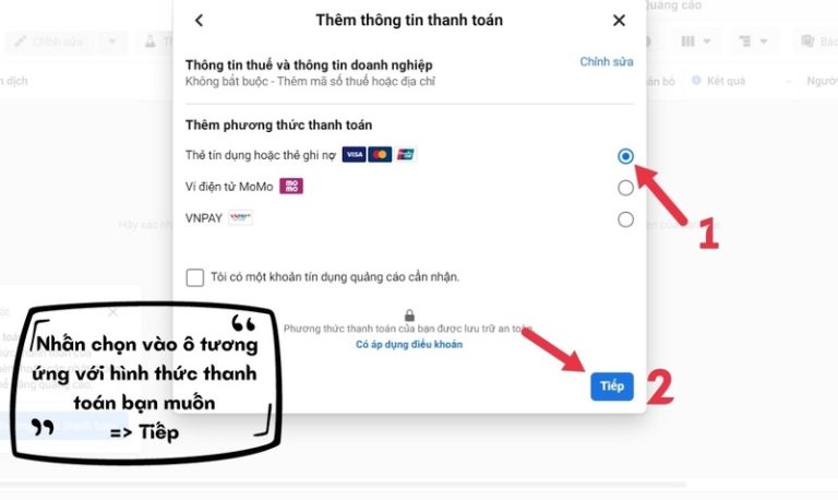 Hướng dẫn chi tiết cách thanh toán quảng cáo trên Facebook