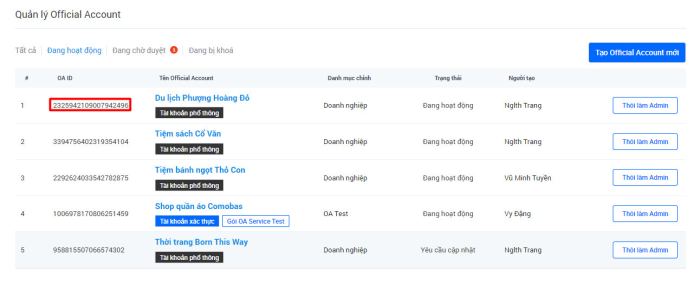 Zalo Ads : Cách tạo hồ sơ quảng cáo - Zalo Ads