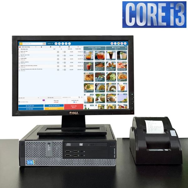 Trọn Bộ Máy Tính Tiền Cho Nhà Hàng Cafe PC Core I3