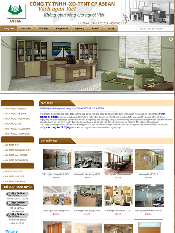 Thiết kế web nội thất – NT11 - Thiết kế website giá rẻ