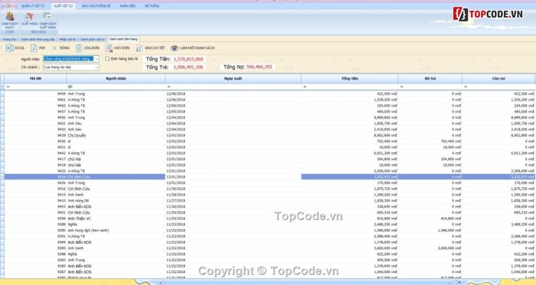 Source code phần mềm quản lý vật tư C#, Devexpress