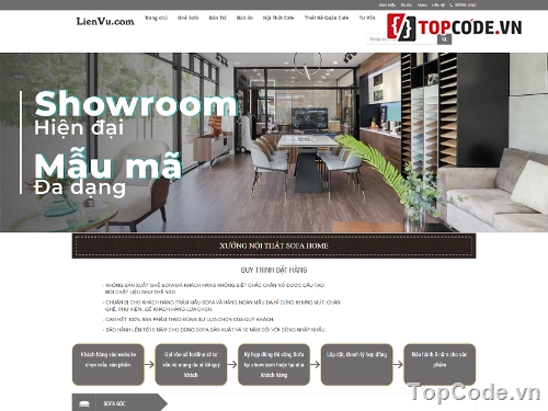 Source code website bán đồ nội thất sofa