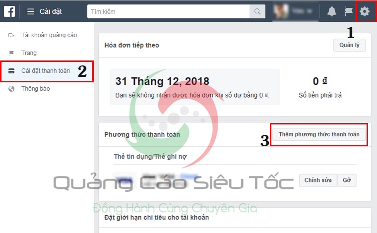 Hướng Dẫn Cách Thanh Toán Quảng Cáo Facebook Từ A - Z