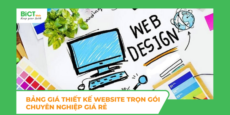 BẢNG GIÁ THIẾT KẾ WEBSITE TRỌN GÓI GIÁ RẺ