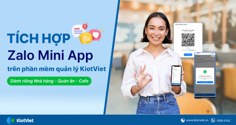 KiotViet cung cấp tính năng thực đơn điện tử trên Zalo Mini App ...