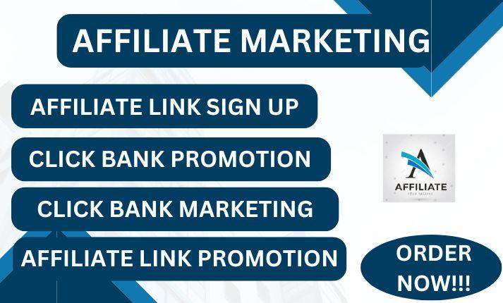 I will click bank affiliate link promotion, affiliate marketing ...