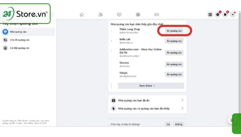 Hướng dẫn cách chặn quảng cáo trên Facebook MỚI NHẤT