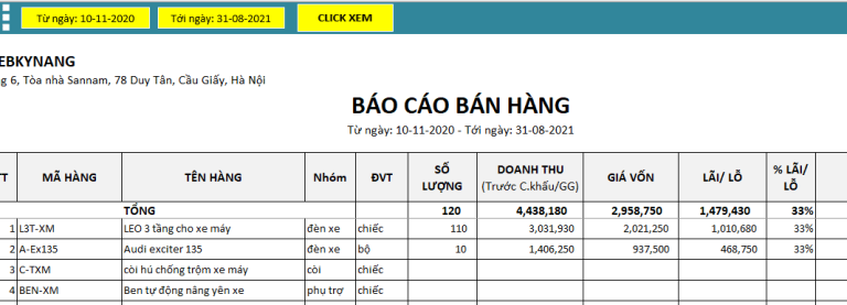 File quản lý bán hàng đơn giản bằng excel thay thế sổ sách ...