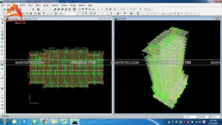 Full hồ sơ kết cấu và các file tính toán khách sạn cao tầng khu ...
