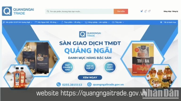 Thương mại điện tử đưa sản phẩm nông nghiệp Quảng Ngãi vươn xa