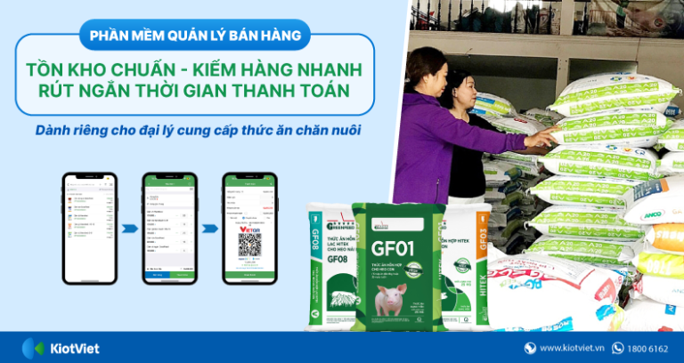 Phần mềm quản lý bán hàng dành cho đại lý thức ăn chăn nuôi