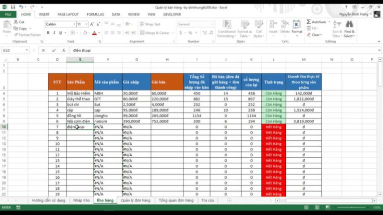DOWNLOAD phần mềm quản lý bán hàng bằng Excel - TrustSales