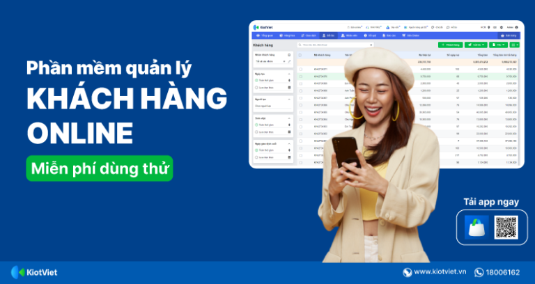Phần mềm quản lý khách hàng online đơn giản cho cửa hàng