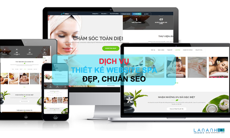 Thiết kế website spa chuyên nghiệp chuẩn seo - Lan Anh Adv